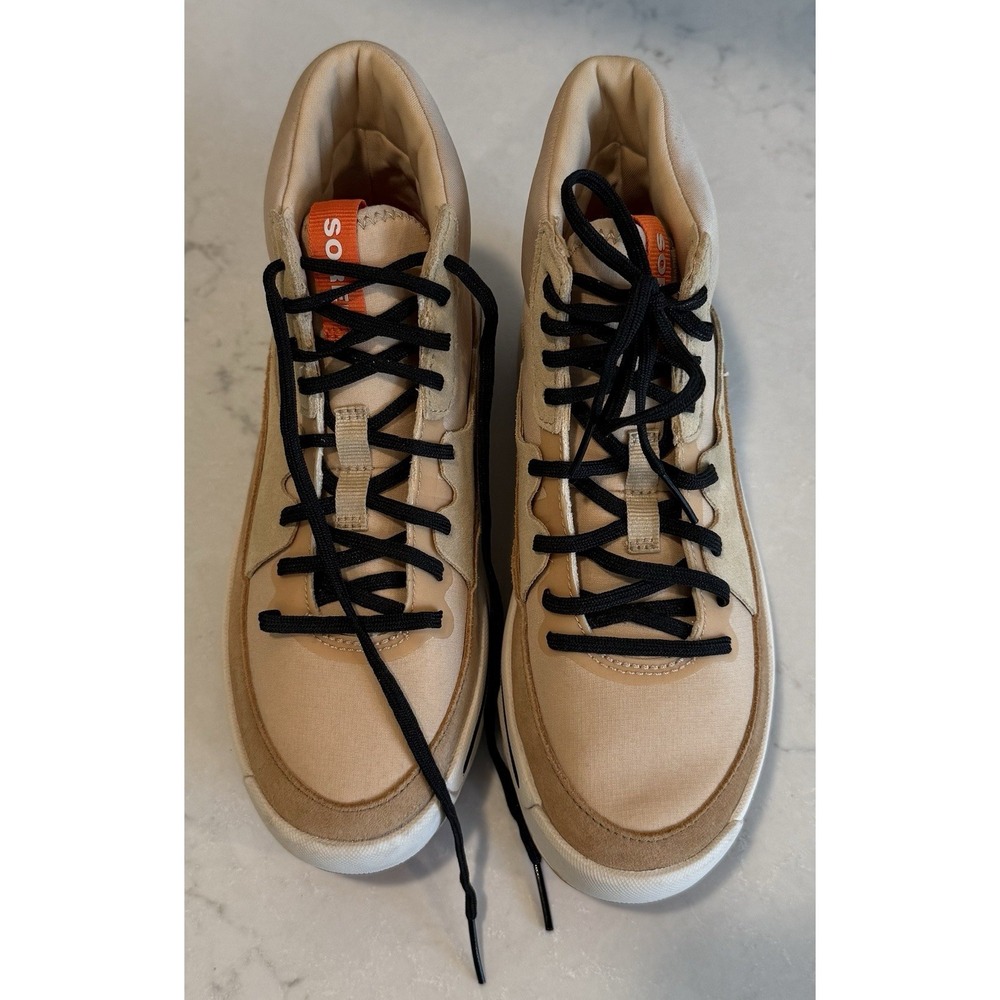 Sorel ONA Out N‎ About NL4856-209 Mid Sneaker Boots Womens 5 Beige - Picture 2 of 8
